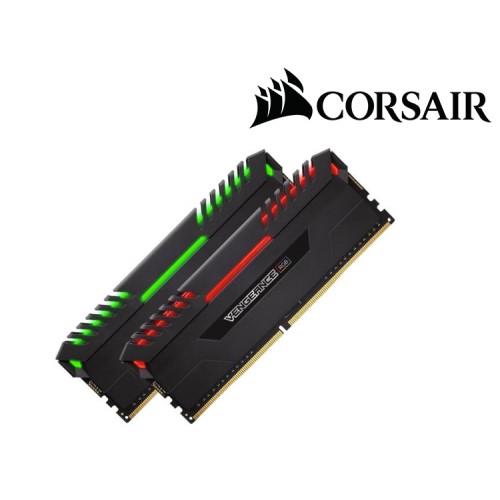 MEMORIA DDR4 CORSAIR VENGEANCE RGB 16GB 2X8 2666 CMR16GX4M2A2666C16
