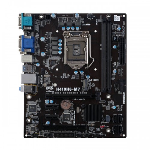 TARJETA MADRE ECS H410H6-M7 DDR4 HDMI/DVI/D-SUB M.2 SATA MICRO ATX