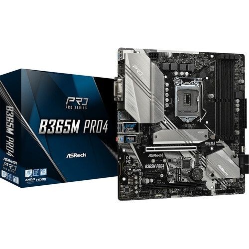 TARJETA MADRE ASROCK B365M Pro4 DDR4 HDMI VGA DVI SOC 1151