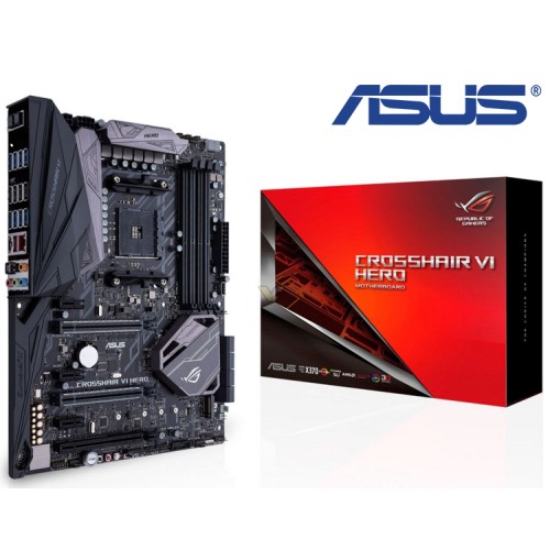 TARJETA MADRE ASUS ROG CROSSHAIR VI HERO AMD RYZEN AM4 DDR4 M.2 USB 3.