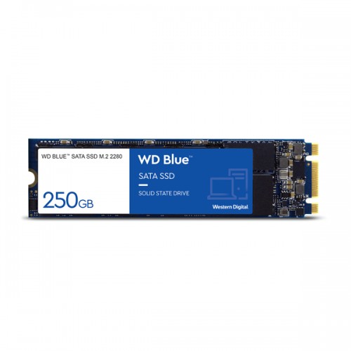 UNIDAD SSD M.2 2280 WD 250GB WDS250G2B0B 3D NAND BLUE SATA III