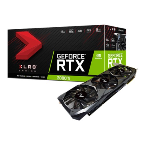 TARJETA DE VIDEO PNY VCG2080T11TFMPB-O RTX 2080 TI OC XLR8 GAMING 11GB