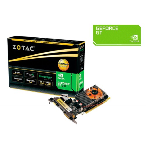 Tarjeta de video Zotac Nvidia GeForce GT 610 2GB GDDR3 4897022329600