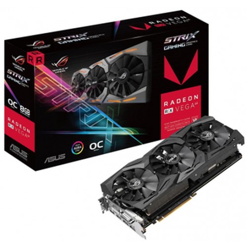 TARJETA DE VIDEO ASUS ROG-STRIX-RXVEGA64-O8G-GAMING 8G AMD Radeon DP/HDMI/DVI