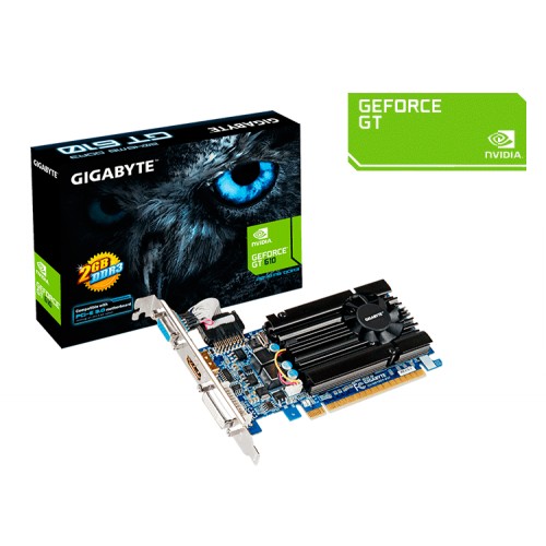 TARJETA DE VIDEO GIGABYTE GT 610 2GB/DDR3/64BIT