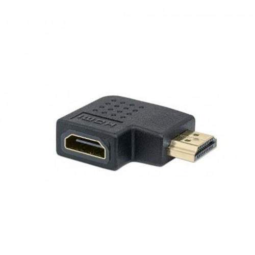 ADAPTADOR HDMI HEMBRA A MACHO MANHATTAN ÁNGULO IZQ DE 90° 353489