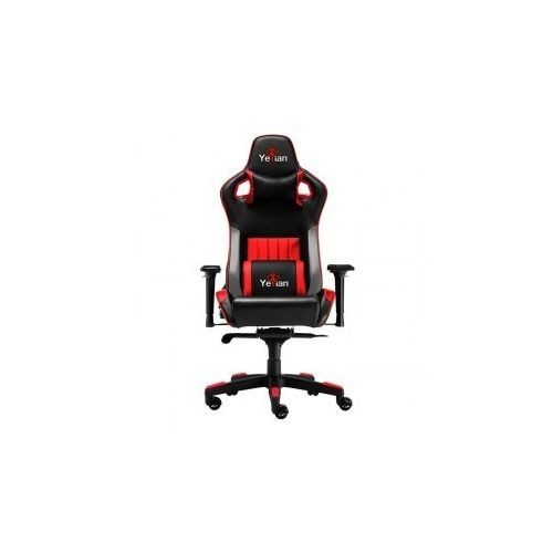 SILLA GAMING YEYIAN POLIURETANO ARMAZON METALICO, ROJA , DESCANSABRAZO