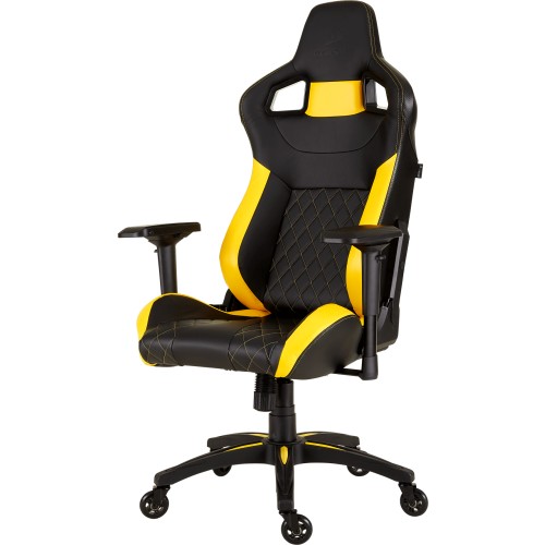 SILLA CORSAIR GAMING T1 RACE RECLINABLE 4D BLACK/YELLOW CF-9010015-WW