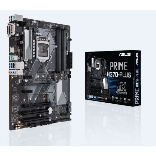 TARJETA MADRE ASUS PRIME H370-PLUS 1151 DDR4 HDMI DVI VGA