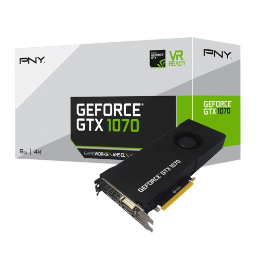 TARJETA DE VIDEO NVIDIA GTX 1070 PNY FOUNDERS ED 8GB/DDR5/256B VCGGTX10708PB
