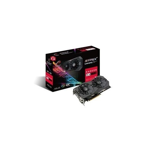 TARJETA DE VIDEO ASUS ROG-STRIX-RX560-O4G-EVO-GAMING AMD RADEON RX 560 GDDR5 4GB 128-bit DVI-Dx1 HDMIx1 DISPLAY PORTx1 RESOLUCI