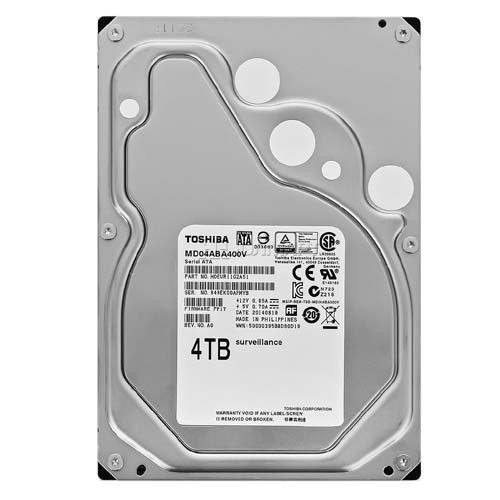 DISCO DURO INTERNO TOSHIBA MD04ABA400V 4T DVR y NVR 5700RPM 3.5" SATA