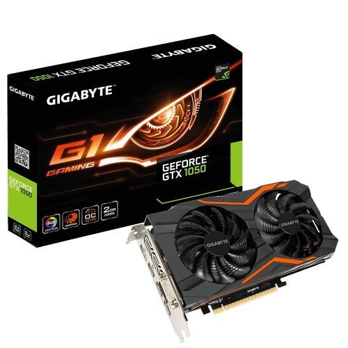 TARJETA DE VIDEO GIGABYTE GTX 1050 G1 GAMING 2GB/DDR5/128B