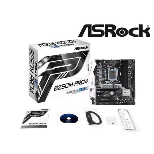 TARJETA MADRE ASROCK B250M-PRO4 DDR4 mATX SOC 1151 HDMI, DVI-D, D-Sub