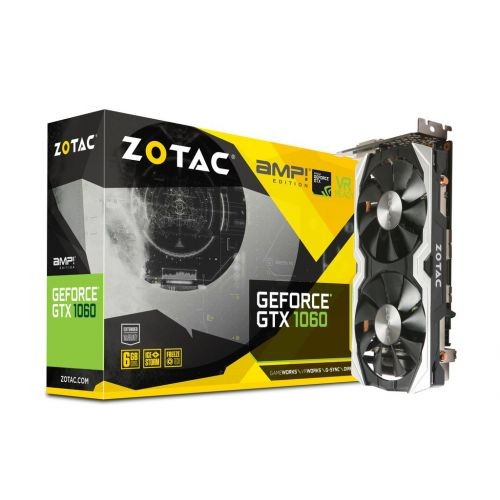 TARJETA DE VIDEO ZOTAC GTX 1060 AMP EDITION 6GBGDDR5 192 BIT ZT-P10600B-10M