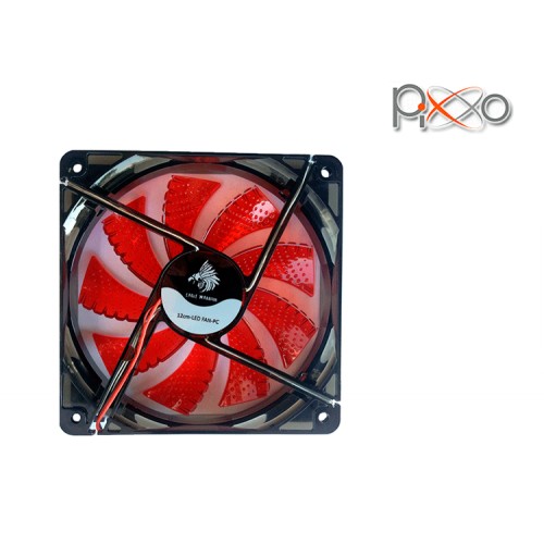 VENTILADOR EAGLE WARRIOR 12 CM LED ROJO 12EGW-R