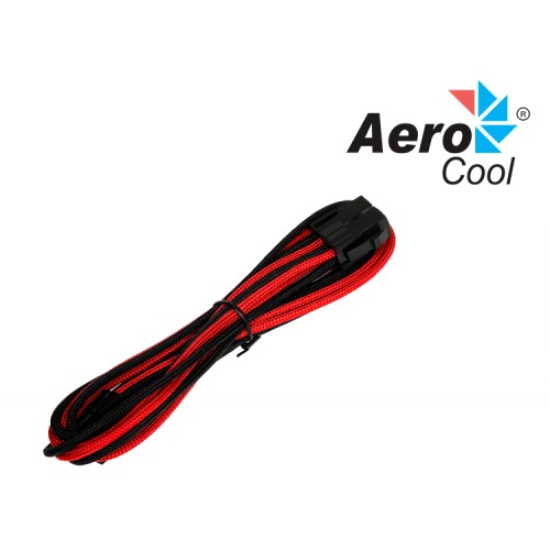 Cable 8pin ATX 45cm Negro/Rojo AEROCOOL EN56023