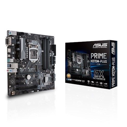 TARJETA MADRE ASUS PRIME H370M-PLUS/CSM 1151 DDR4 HDMI DVI VGA M.2
