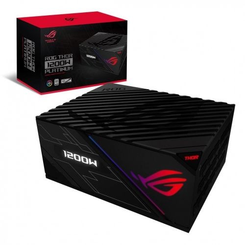 FUENTE DE PODER ASUS ROG-THOR-1200P 80 PLUS PLATINUM 1200W RGB OLED