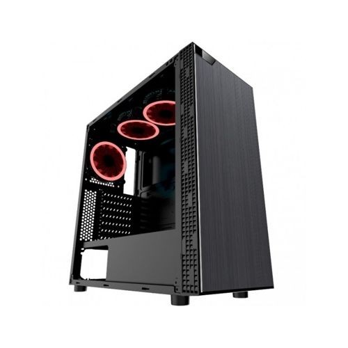 GABINETE EAGLE WARRIOR SKYNET NEG/ROJ S/F ATX/MICROATX CGSKYNET01H8REG