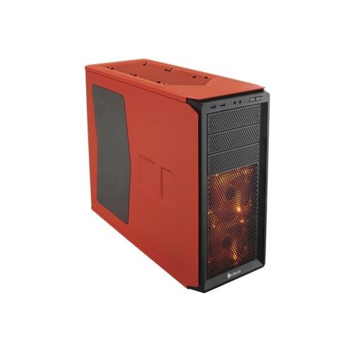GABINETE CORSAIR GRAPHITE 230T BLACK/RED LED USB 3.0 SIN FUENTE